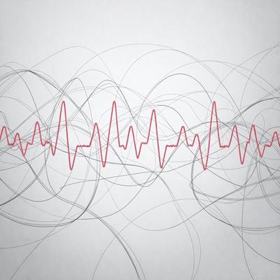 The primary subject of the image is a red line that resembles a heartbeat. The line is drawn on a white background, giving it a bold and striking appearance. The visual style of the image is a combination of digital art and illustration, creating a unique and eye-catching design. The colors and mood of the image are predominantly red and white, which evoke a sense of warmth, passion, and vitality.